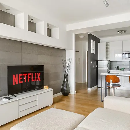 Apartmán Luxury In The Center Of With View From The 11th Floor Varšava